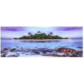 Tło do akwarium samoprzylepne 122x46 cm - wyspa [13180000412a]